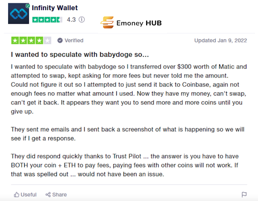 Infinity Wallet отзывы