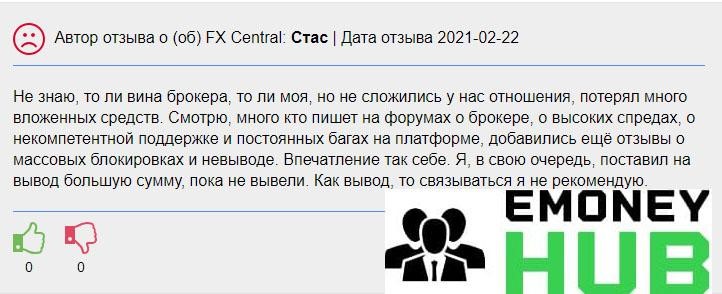 FX Central Clearing отзывы