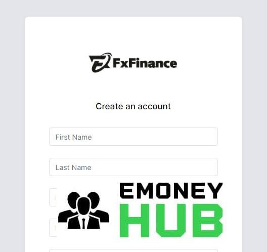 FxFinance создание аккаунты