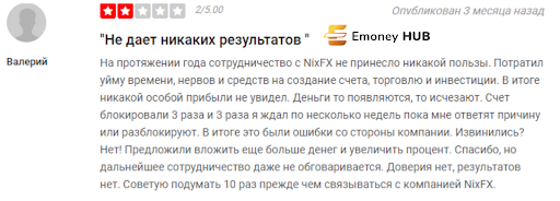 nixforex.com отзывы