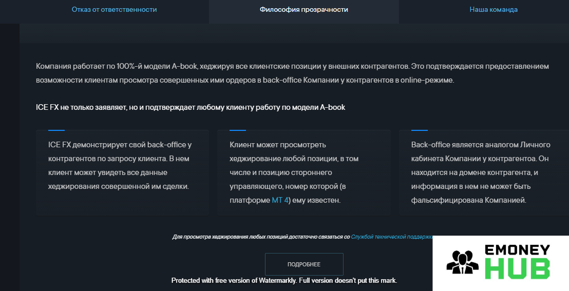 О компании ICE FX