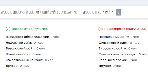 Отзыв о Clair Capital