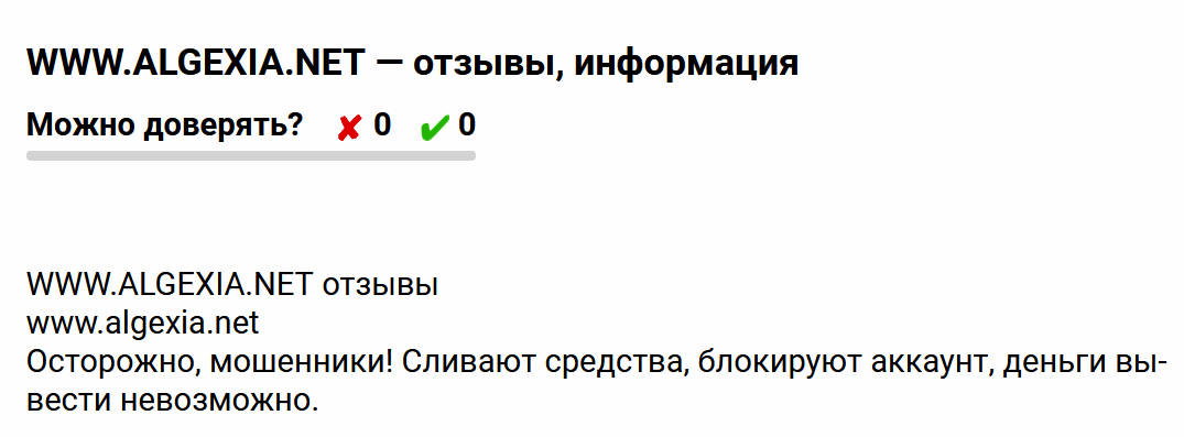 Algexia отзывы клиентов